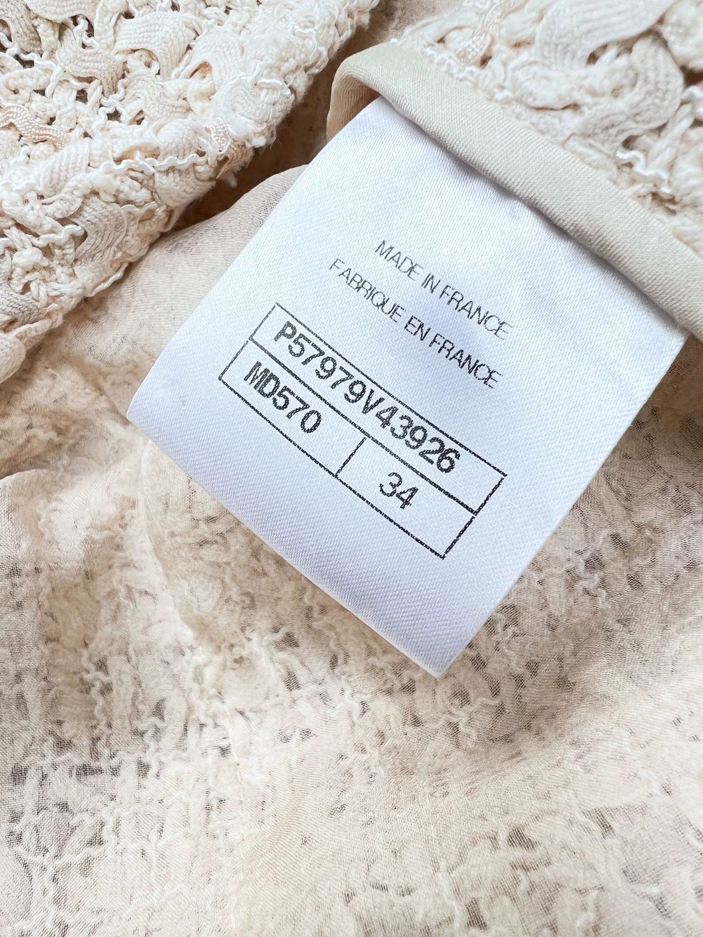 Chanel Chanel Beige Tweed Coat with Belt Size XXS / US 00 / IT 34 - 6 Thumbnail