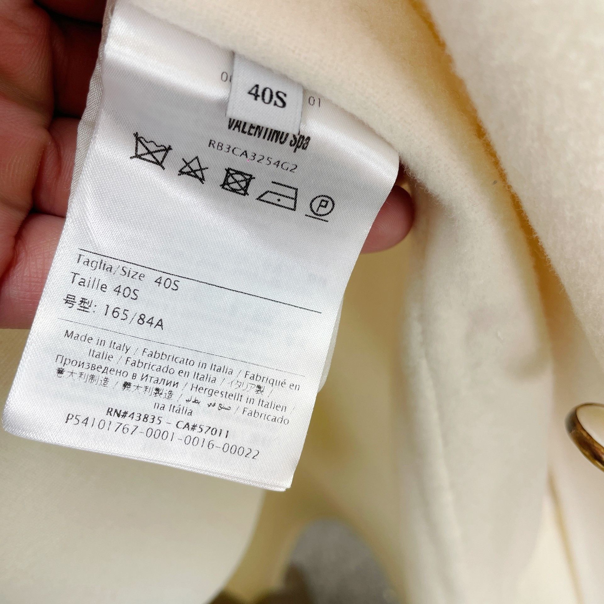 Valentino Valentino Gold Button Wool Coat Size XS / US 0-2 / IT 36-38 - 4 Thumbnail