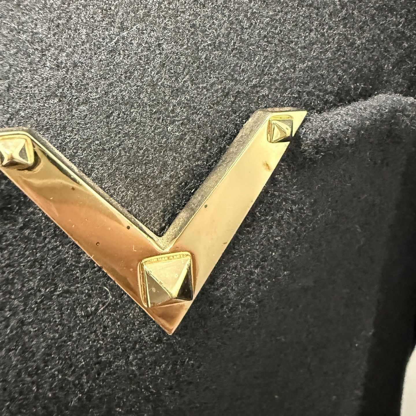 Valentino Valentino Double V Gold Button Wool Coat Size S / US 4 / IT 40 - 3 Thumbnail