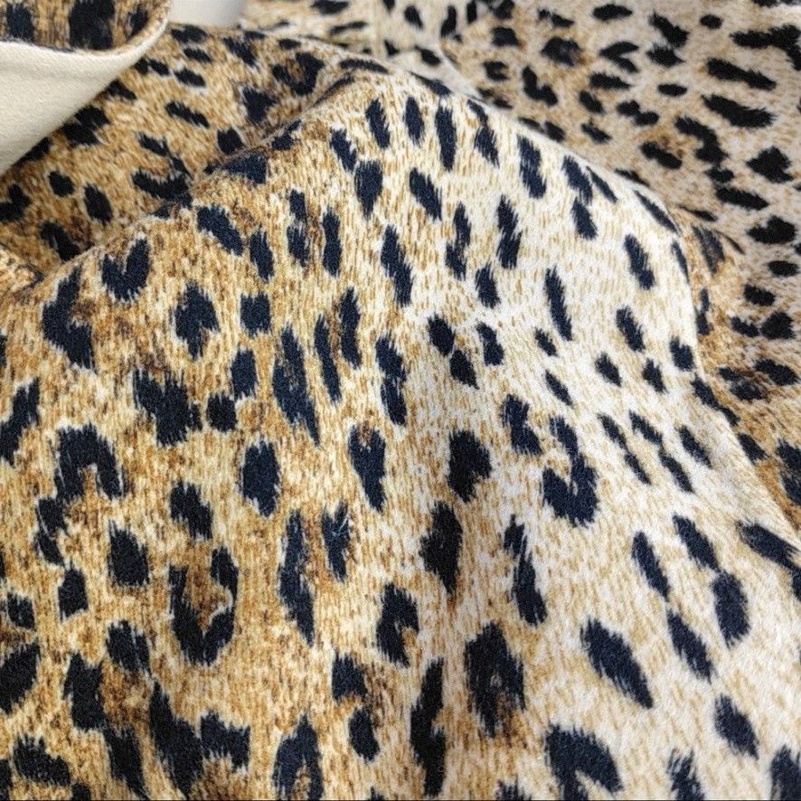 Valentino Valentino Leopard Print Wool Coat Size S / US 4 / IT 40 - 5 Thumbnail