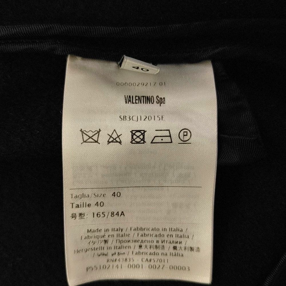 Valentino Valentino Blue Wool Cape Coat M Size S / US 4 / IT 40 - 4 Thumbnail