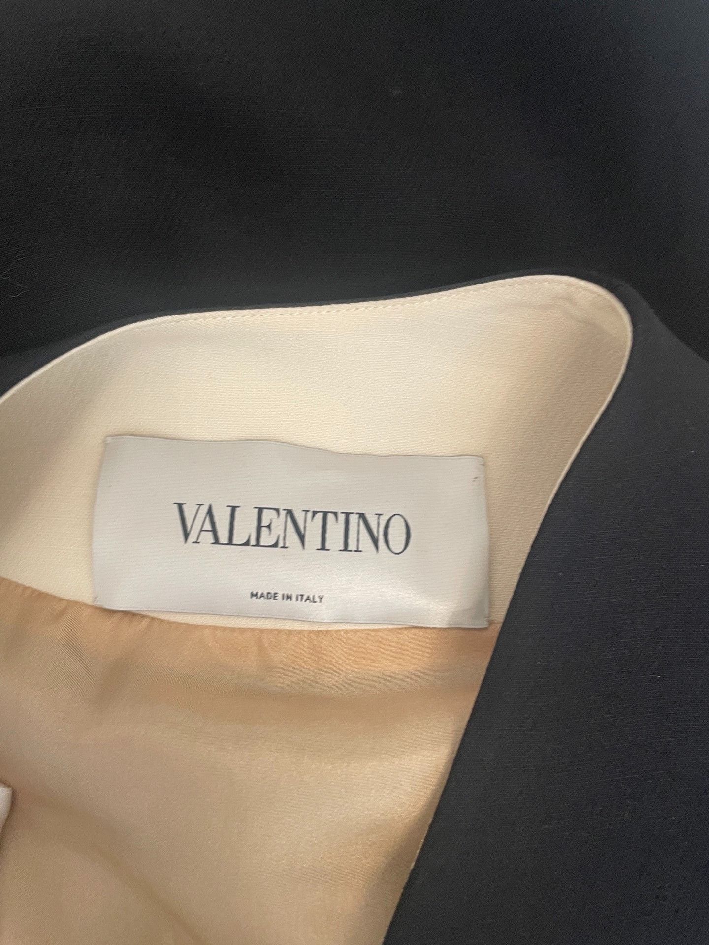 Valentino Valentino Black Long Coat with Bow Size S / US 4 / IT 40 - 4 Thumbnail