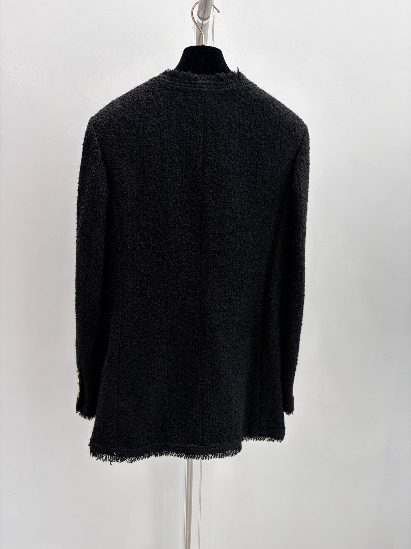 Chanel Chanel Black Gold Button Four Pocket Coat Size S / US 4 / IT 40 - 2 Thumbnail