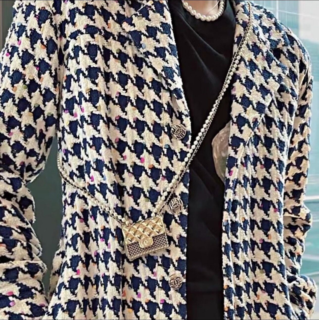 Chanel Chanel 21P Houndstooth Jacket Size XXS / US 00 / IT 34 - 6 Thumbnail