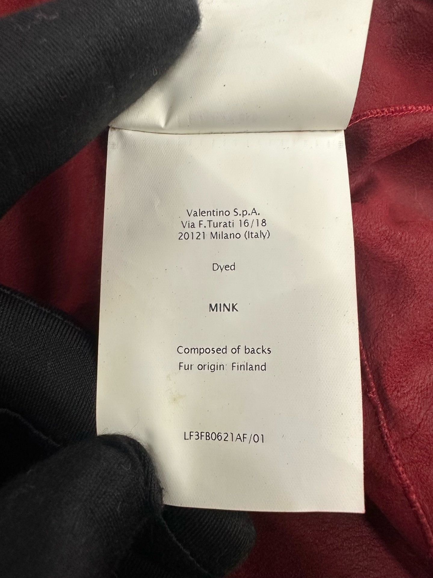 Valentino Valentino Red Rivet Fur Coat Size S / US 4 / IT 40 - 8 Thumbnail