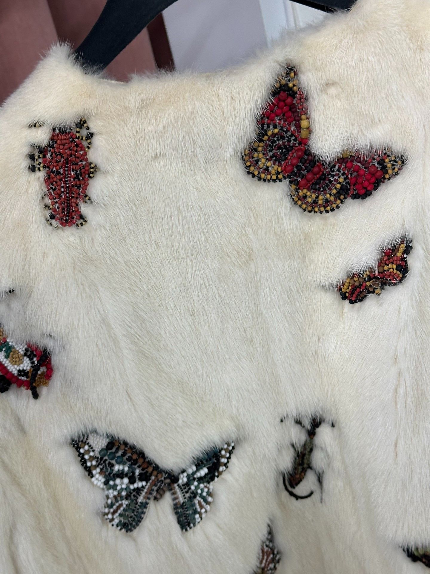 Valentino Valentino White Mink Fur Coat Beaded Size M / US 6-8 / IT 42-44 - 3 Thumbnail