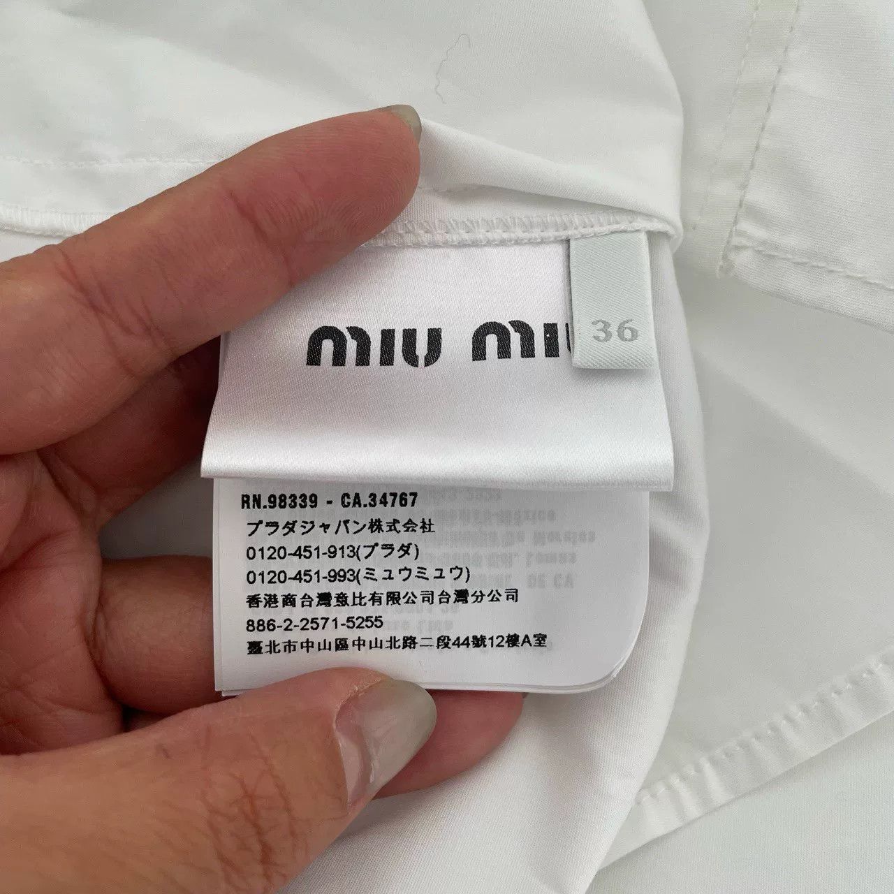 Miu Miu Miu Miu Bow Collar White Shirt Size XS / US 0-2 / IT 36-38 - 6 Thumbnail