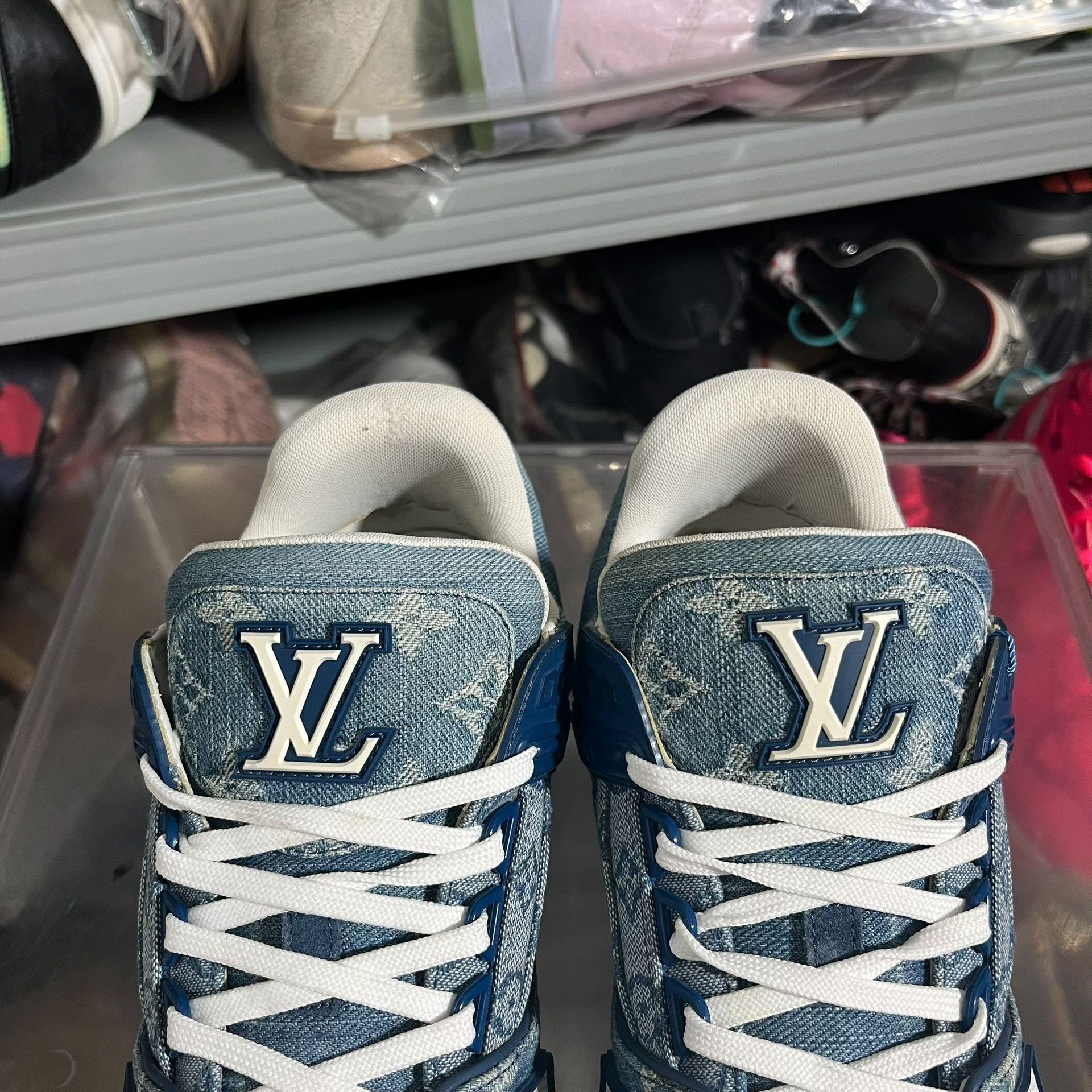 Louis Vuitton Louis Vuitton Trainer Blue Denim Low-Top Size US 8.5 / EU 41-42 - 8 Thumbnail