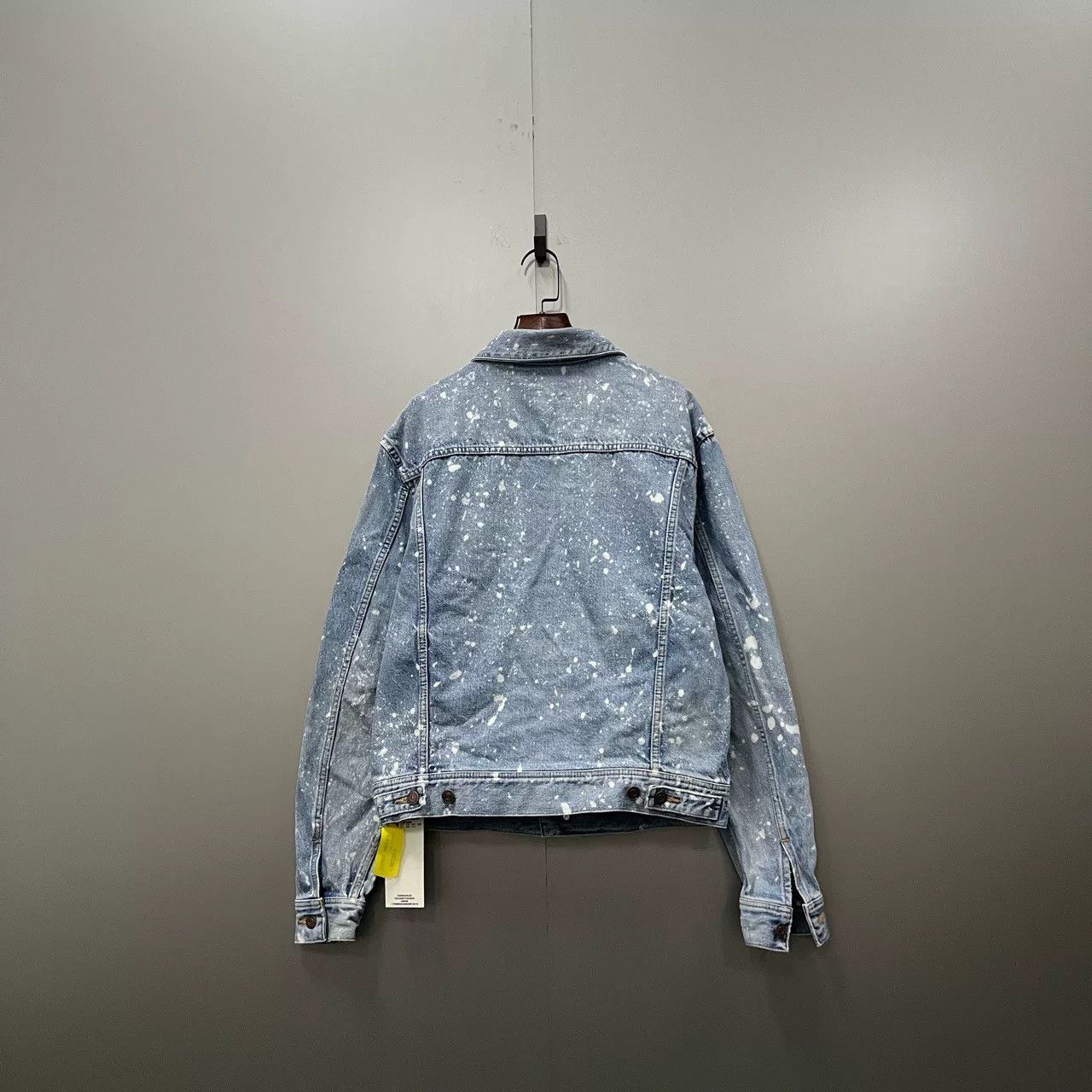Celine Celine Light Blue Splatter Denim Jacket Size S / US 4 / IT 40 - 2 Thumbnail
