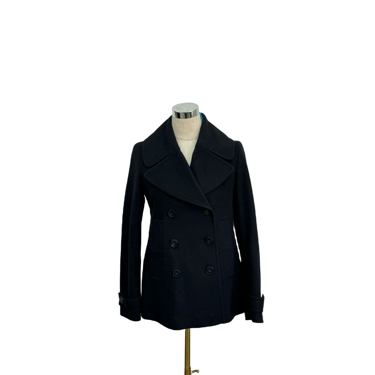 Burberry Burberry Black Double-Breasted Coat Size XS / US 0-2 / IT 36-38 - 7 Thumbnail