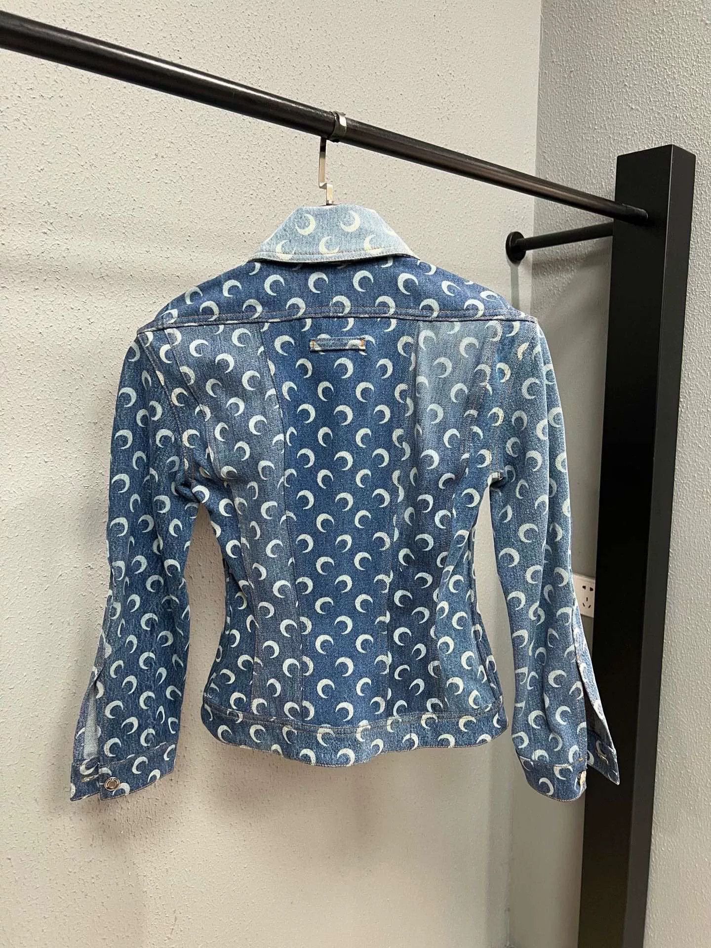 Marine Serre Marine Serre Blue Denim Jacket Size S / US 4 / IT 40 - 2 Thumbnail