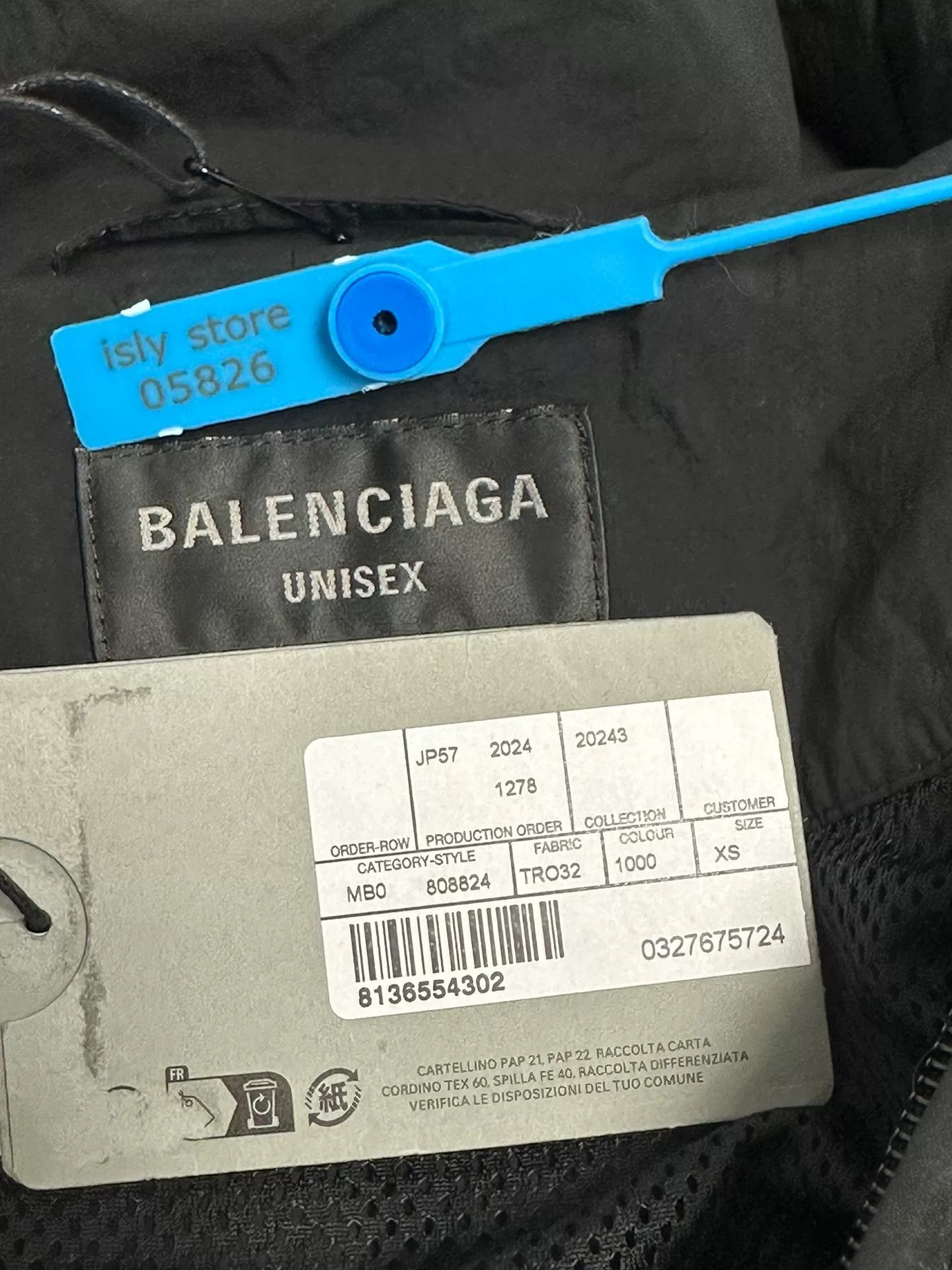 Balenciaga Balenciaga Black Nylon Drawstring Hooded Jacket Size US XS / EU 42 / 0 - 4 Thumbnail