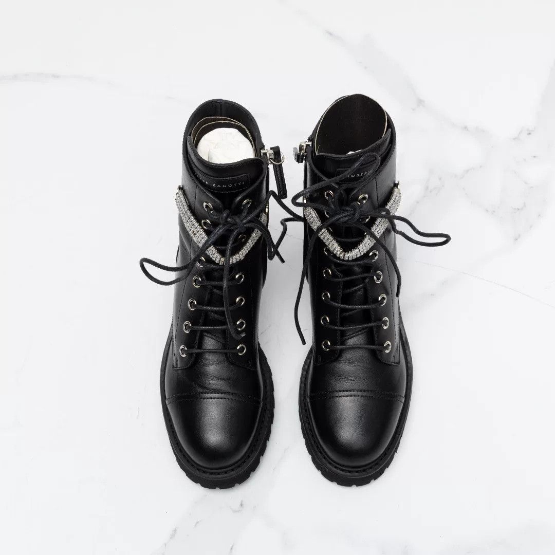 Giuseppe Zanotti Giuseppe Zanotti Women's Rhinestone Martin Boots Size US 5 / IT 35 - 2 Thumbnail