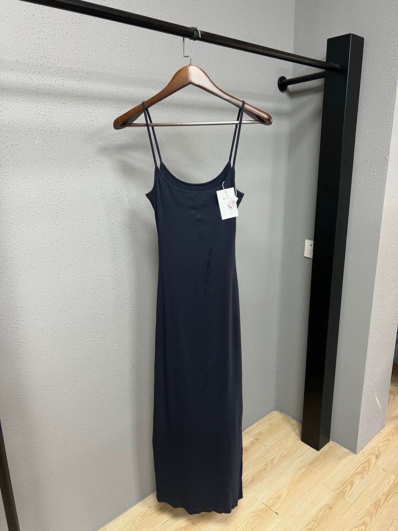 Loewe Loewe Dark Blue Spaghetti Strap Dress Size M / US 6-8 / IT 42-44 - 2 Thumbnail