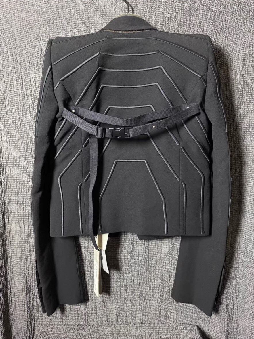 Rick Owens Rick Owens Padded Shoulder Short Blazer Size S / US 4 / IT 40 - 2 Thumbnail