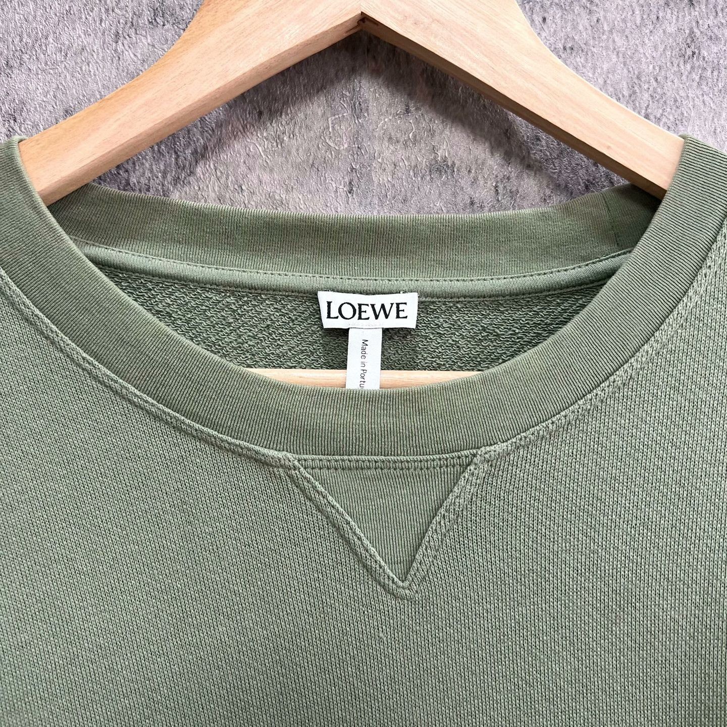 Loewe LOEWE Green Letter Embroidered Crewneck Sweatshirt Size US M / EU 48-50 / 2 - 3 Thumbnail