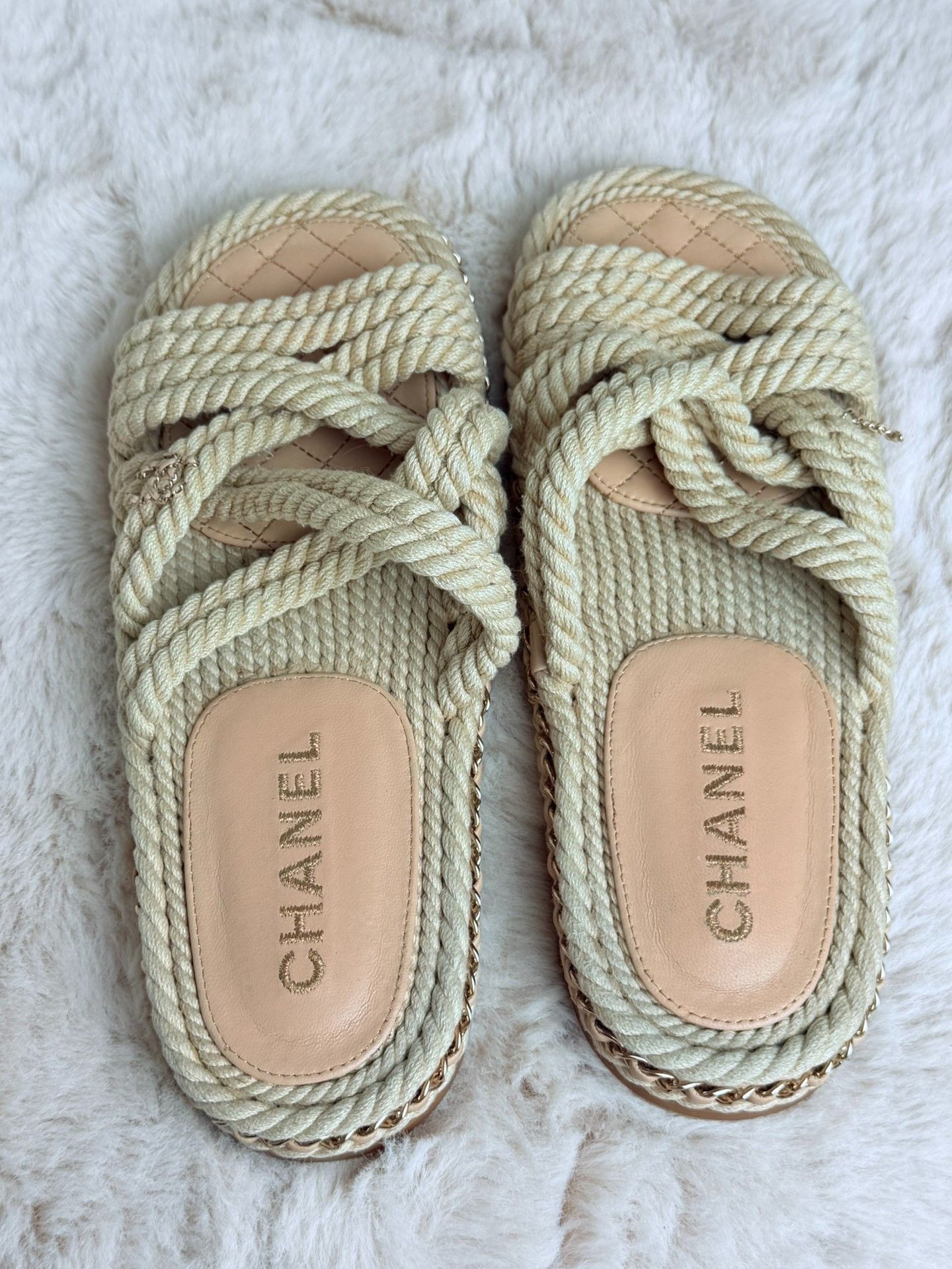 Chanel Chanel Knit Sandals us_9 Women Size US 9 / IT 39 - 4 Thumbnail