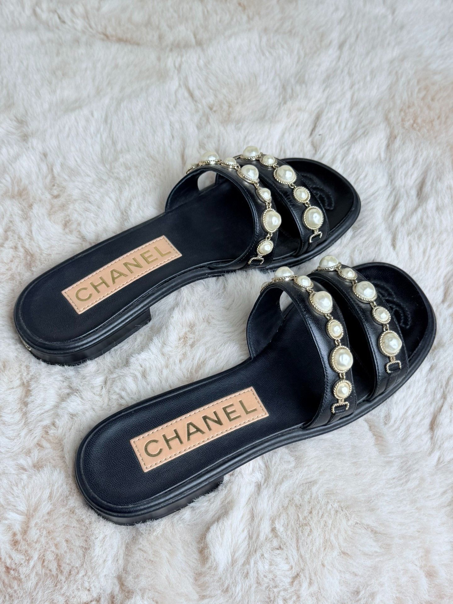 Chanel Chanel Black Sandals us_5 Women Size US 5 / IT 35 - 2 Thumbnail