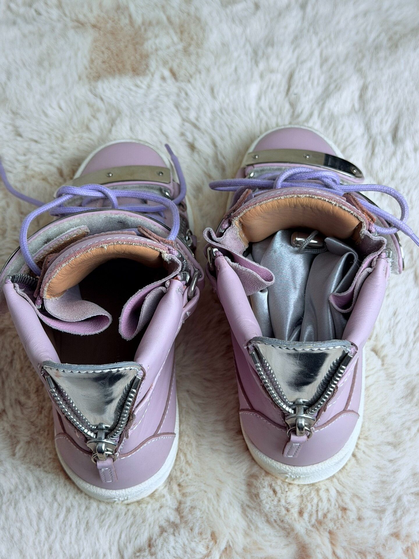 Giuseppe Zanotti Giuseppe Zanotti Purple Hitop Sneakers us_5 Women Size US 5 / IT 35 - 6 Thumbnail