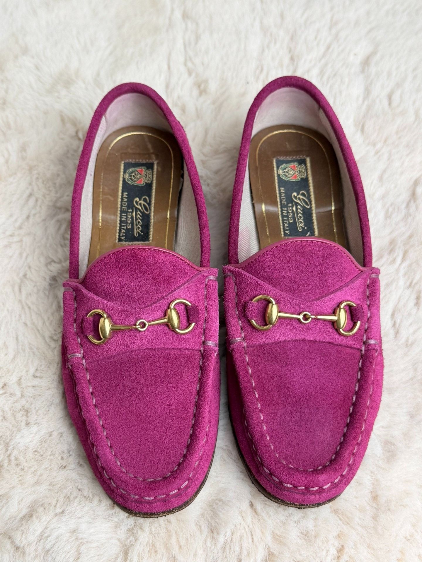 Gucci Gucci Suede Pink Lowtop Sneakers us_5 Women Size US 5 / IT 35 - 2 Thumbnail