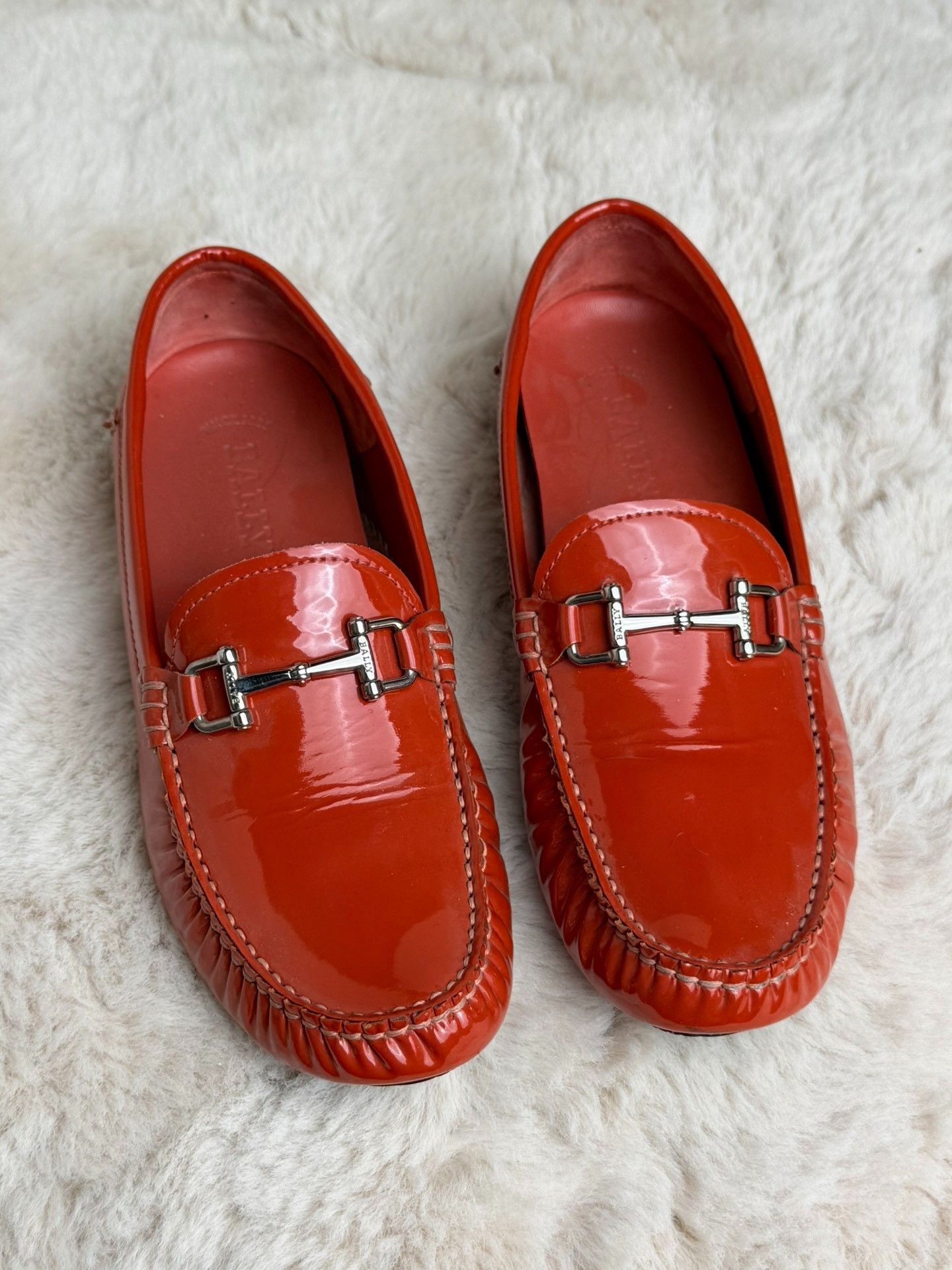 Bally Bally Patent Orange Lowtop Sneakers us_6-5 Women Size US 6.5 / IT 36.5 - 3 Thumbnail