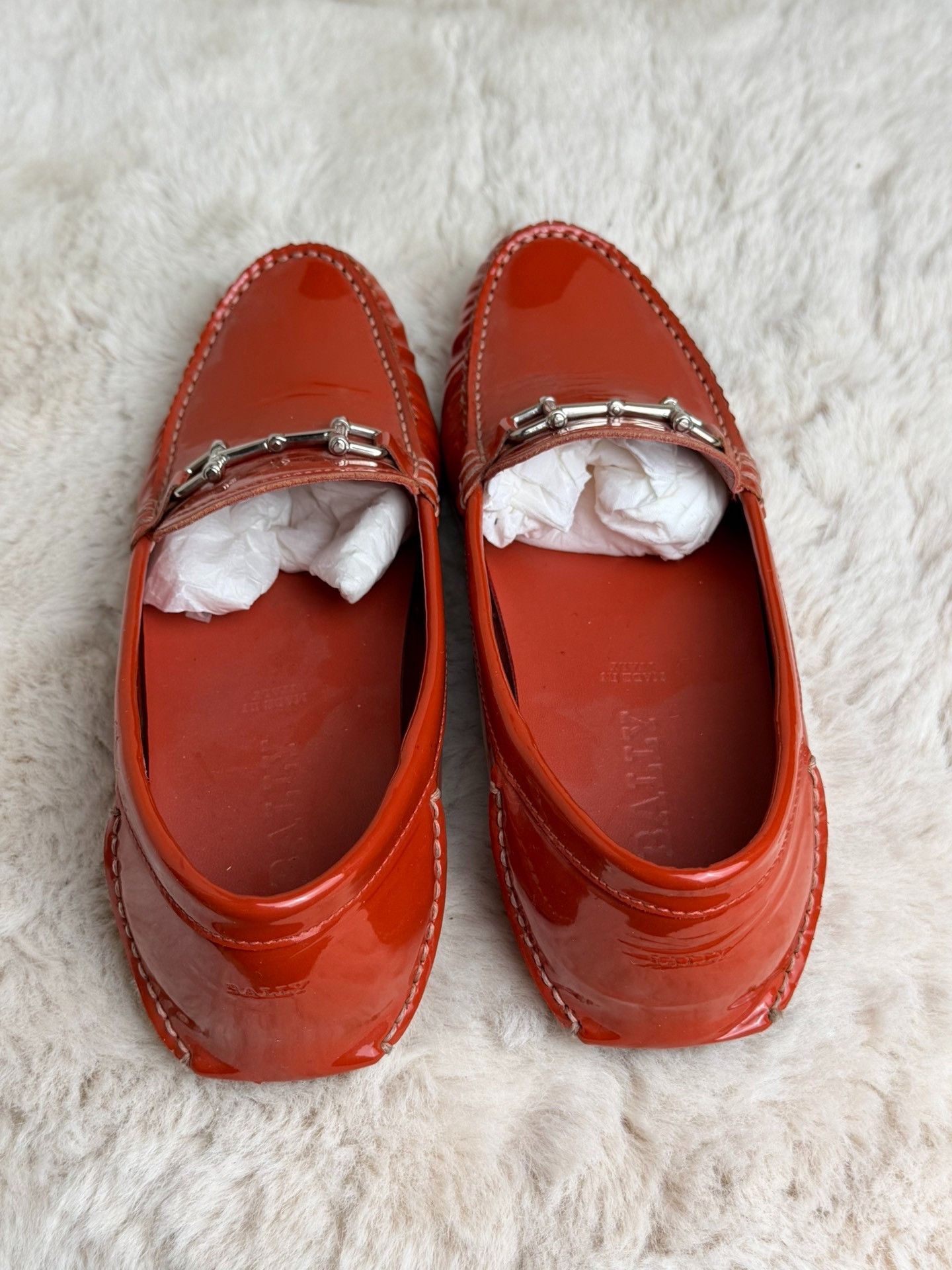 Bally Bally Patent Orange Lowtop Sneakers us_6-5 Women Size US 6.5 / IT 36.5 - 4 Thumbnail
