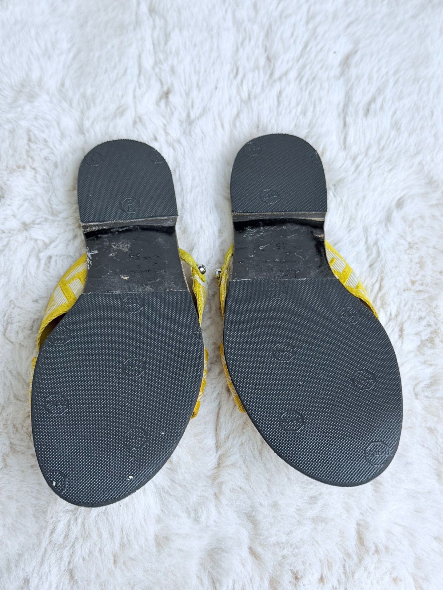 Fendi Fendi Yellow Sandals us_5 Women Size US 5 / IT 35 - 5 Thumbnail
