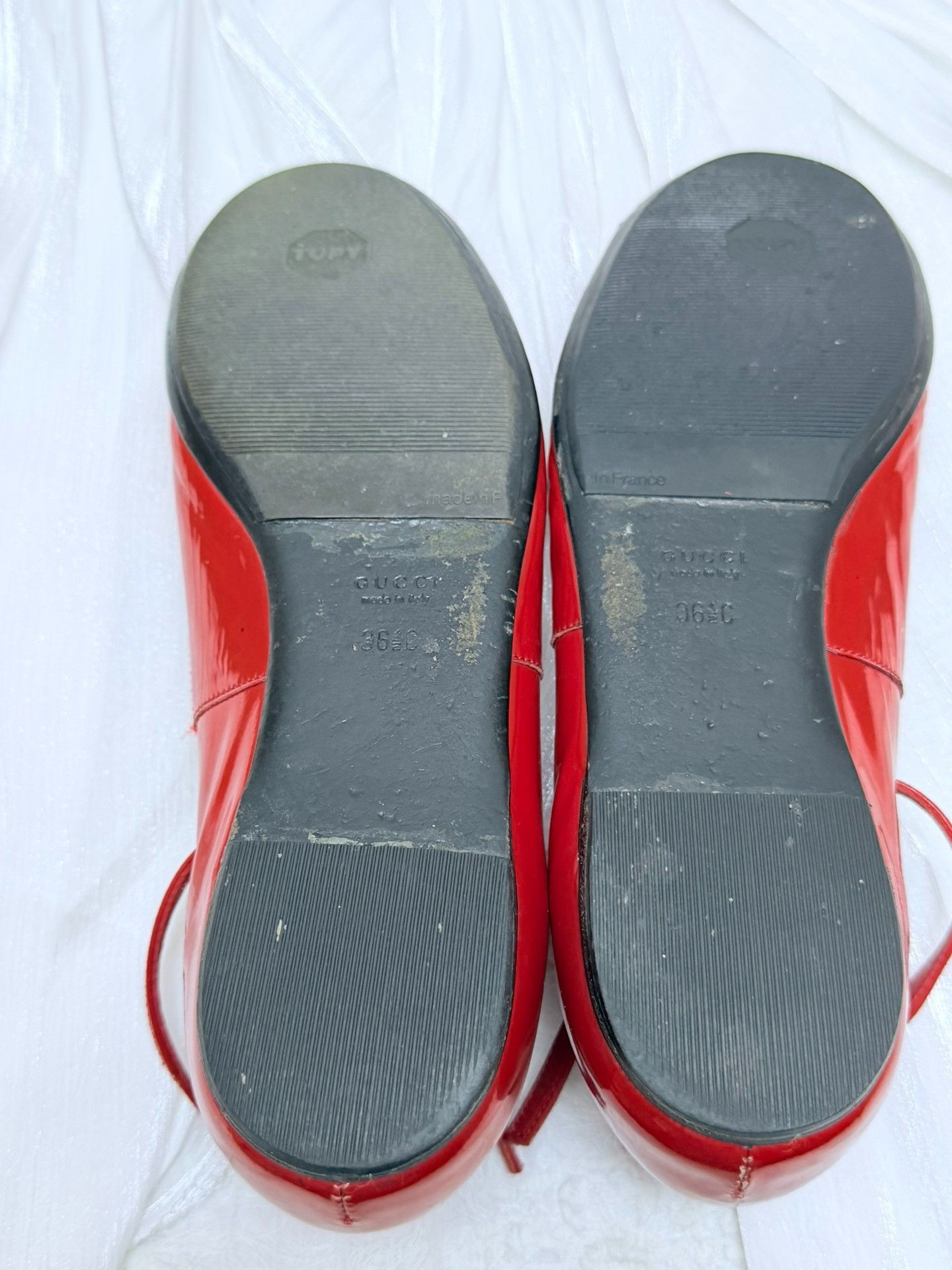 Gucci Gucci Patent Red Lowtop Sneakers us_6-5 Women Size US 6.5 / IT 36.5 - 5 Thumbnail