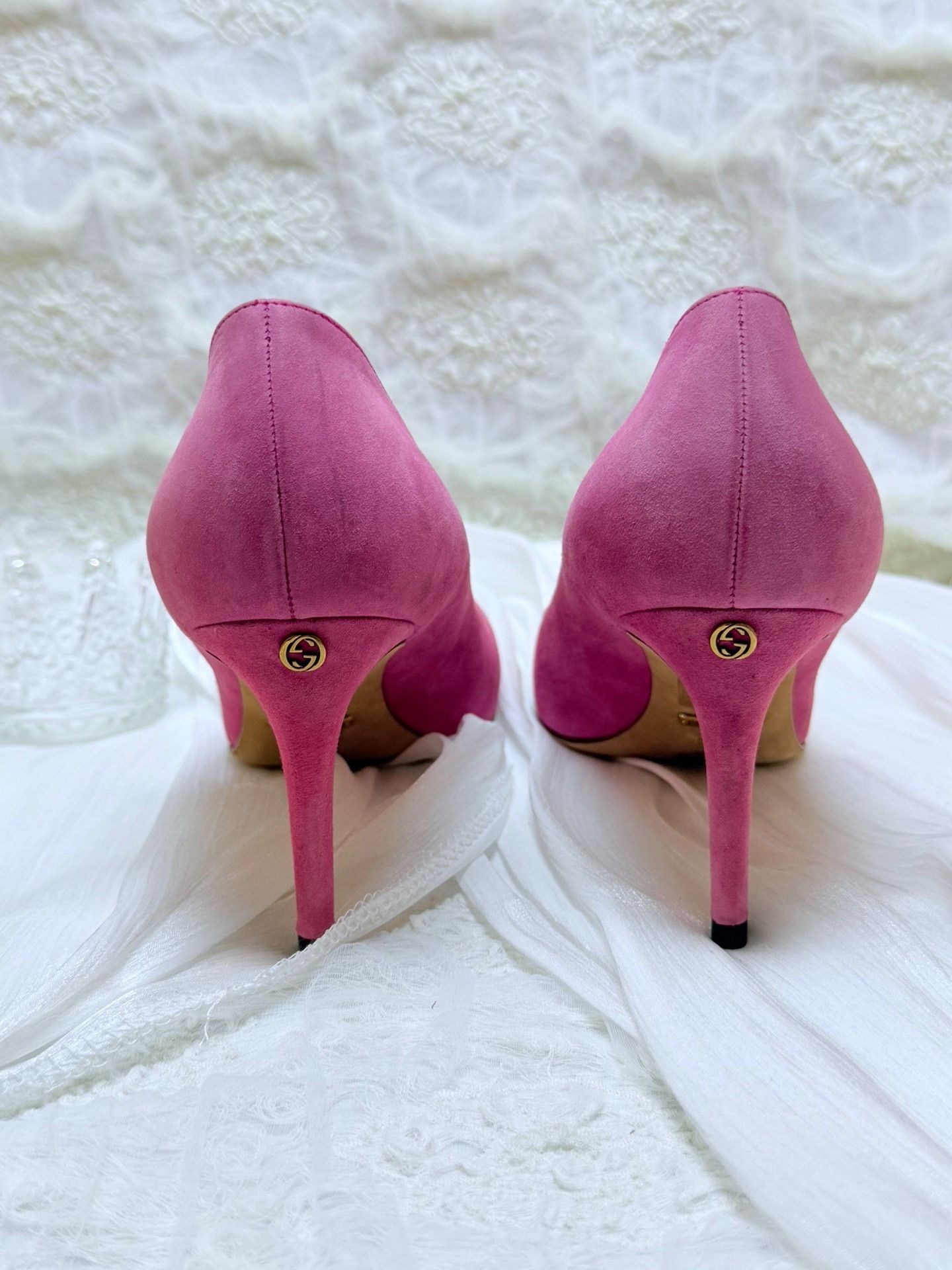 Gucci Gucci Retro Pink Lowtop Sneakers us_6-5 Women Size US 6.5 / IT 36.5 - 4 Thumbnail