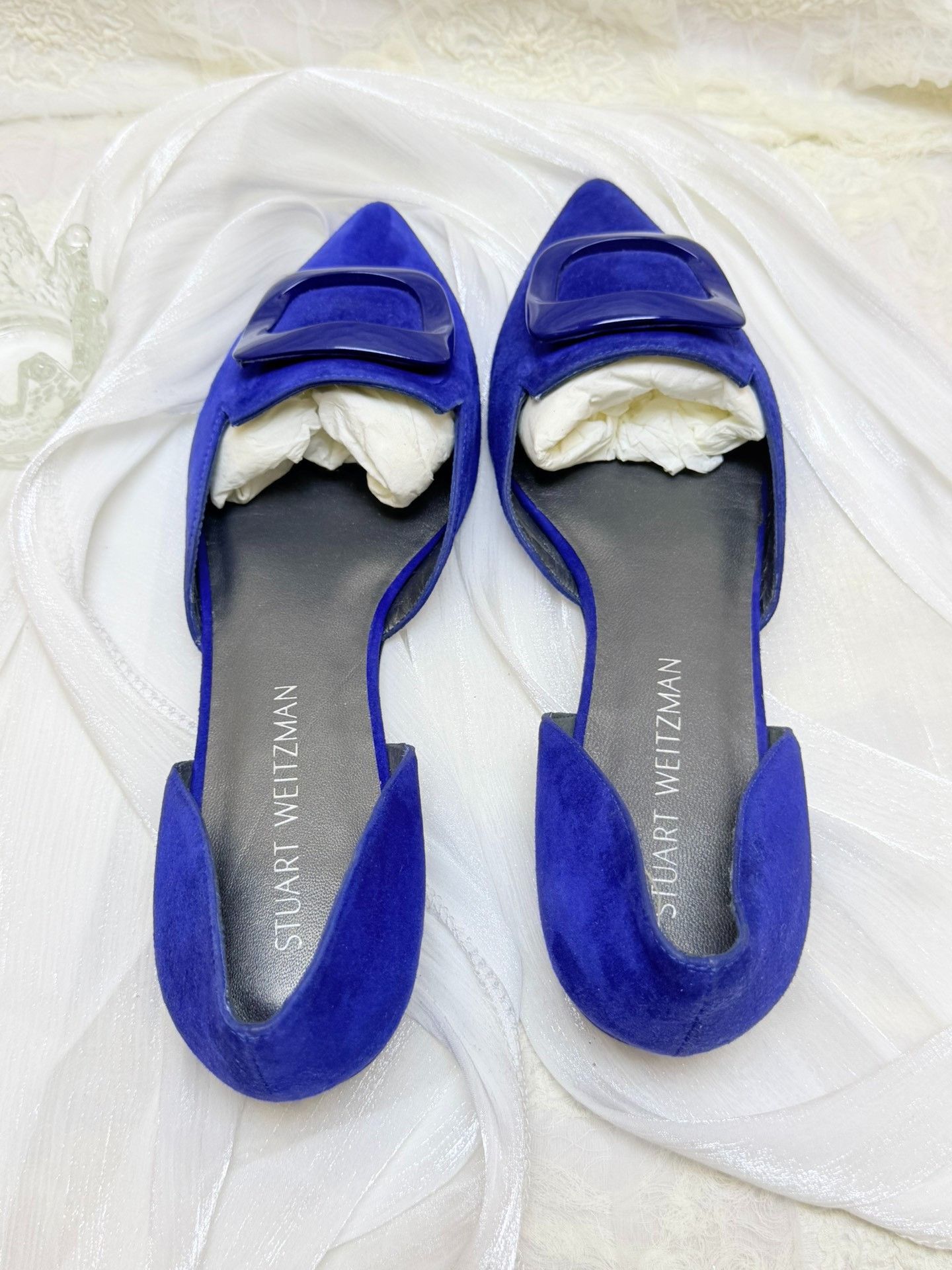 Stuart Weitzman Stuart Weitzman Suede Blue Lowtop Sneakers us_9 Women Size US 9 / IT 39 - 4 Thumbnail