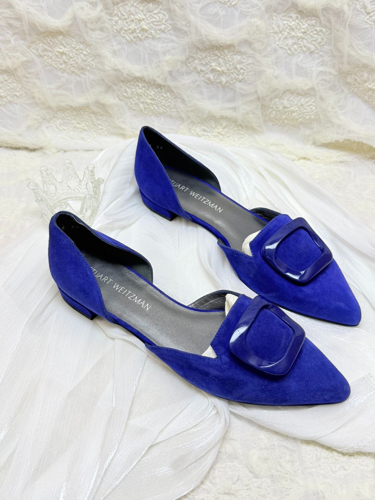 Stuart Weitzman Stuart Weitzman Suede Blue Lowtop Sneakers us_9 Women Size US 9 / IT 39 - 3 Thumbnail