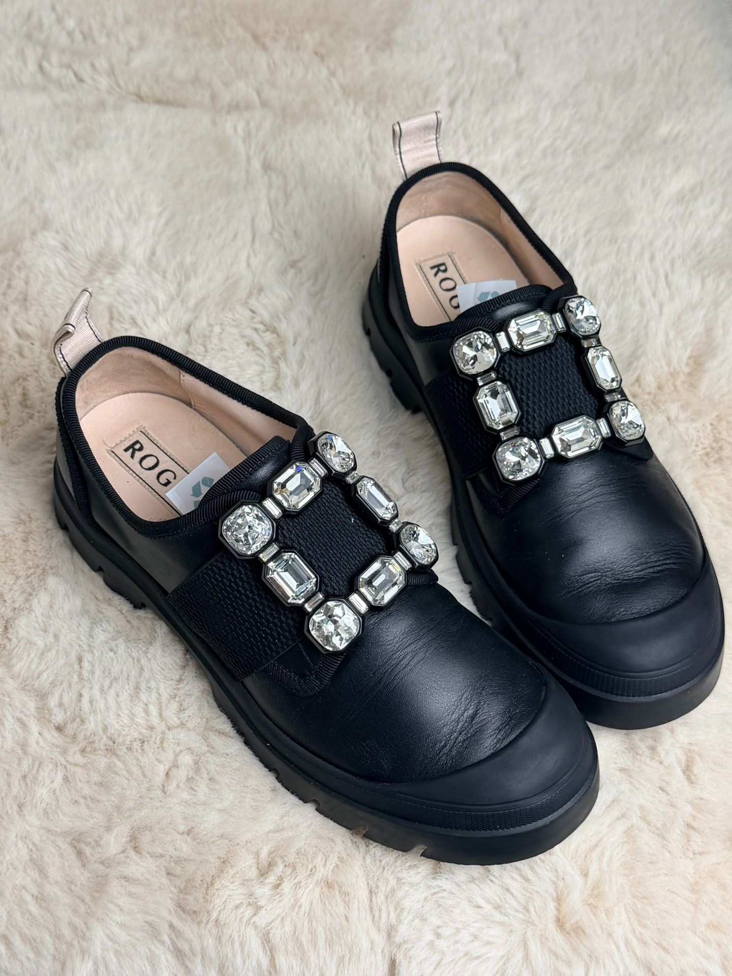 Roger Vivier Roger Vivier Retro Black Lowtop Sneakers us_8 Women Size US 8 / IT 38 - 3 Thumbnail