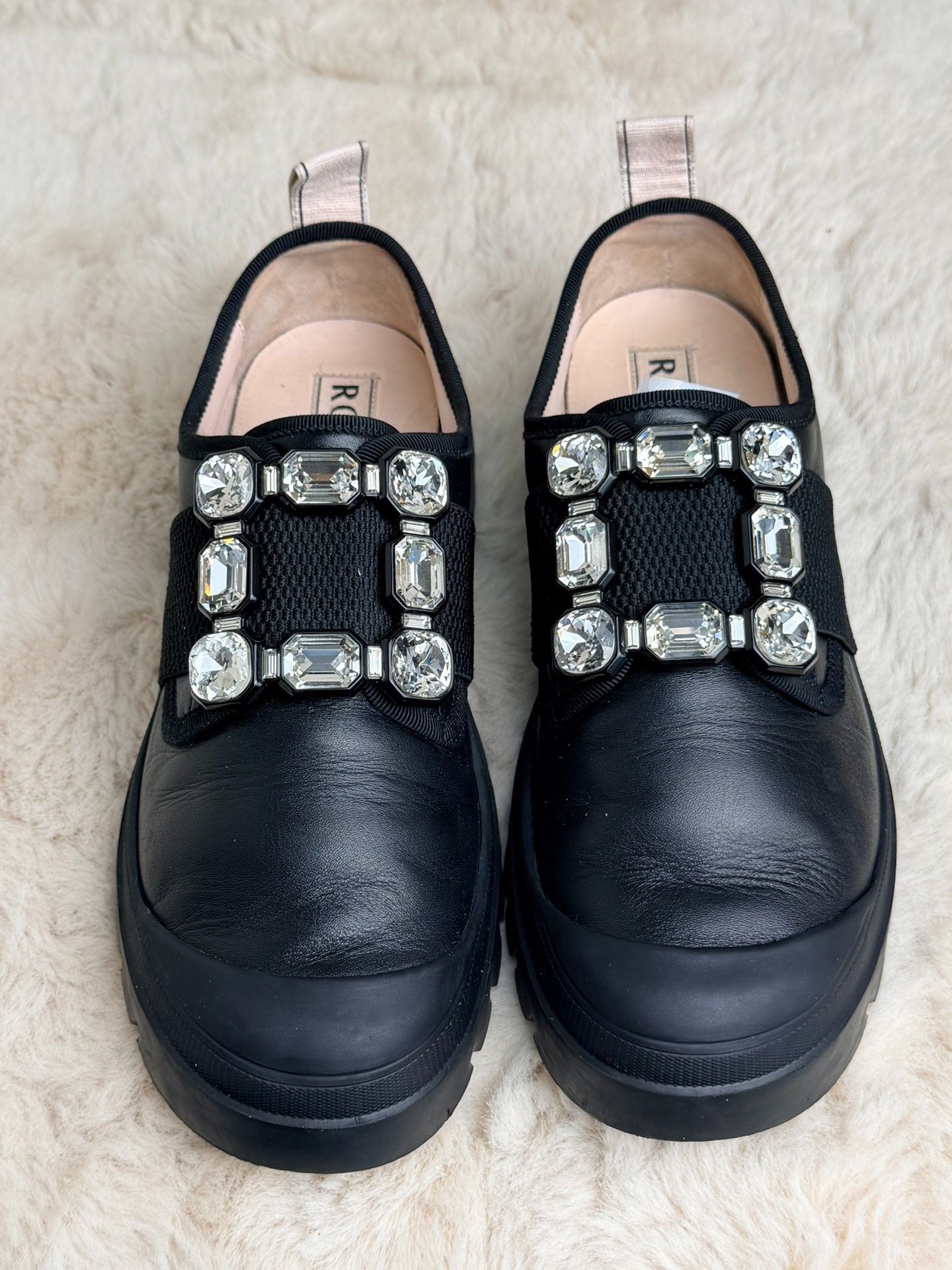 Roger Vivier Roger Vivier Retro Black Lowtop Sneakers us_8 Women Size US 8 / IT 38 - 2 Thumbnail