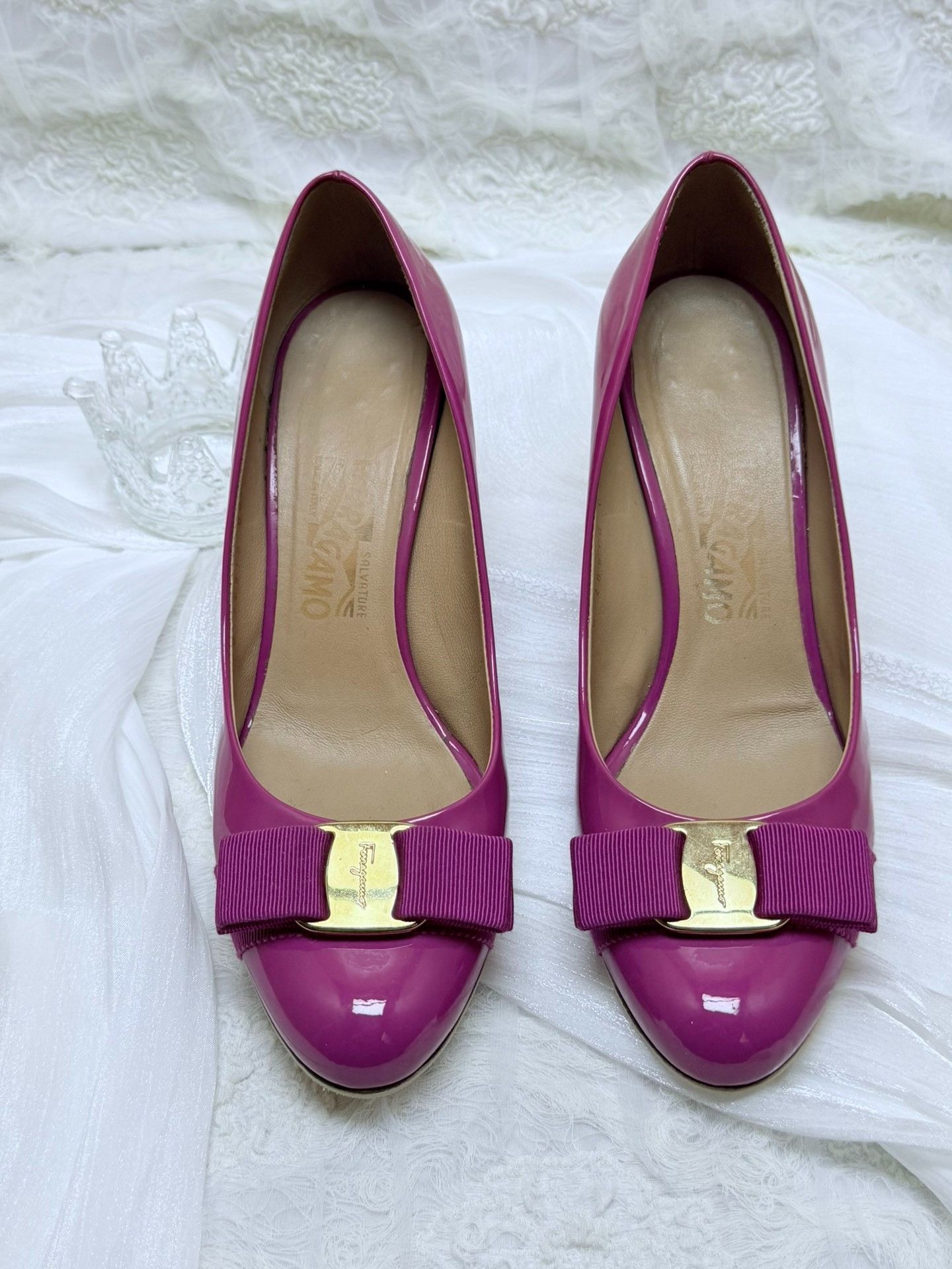 Salvatore Ferragamo Salvatore Ferragamo Patent Pink Lowtop Sneakers us_7 Women Size US 7 / IT 37 - 2 Thumbnail