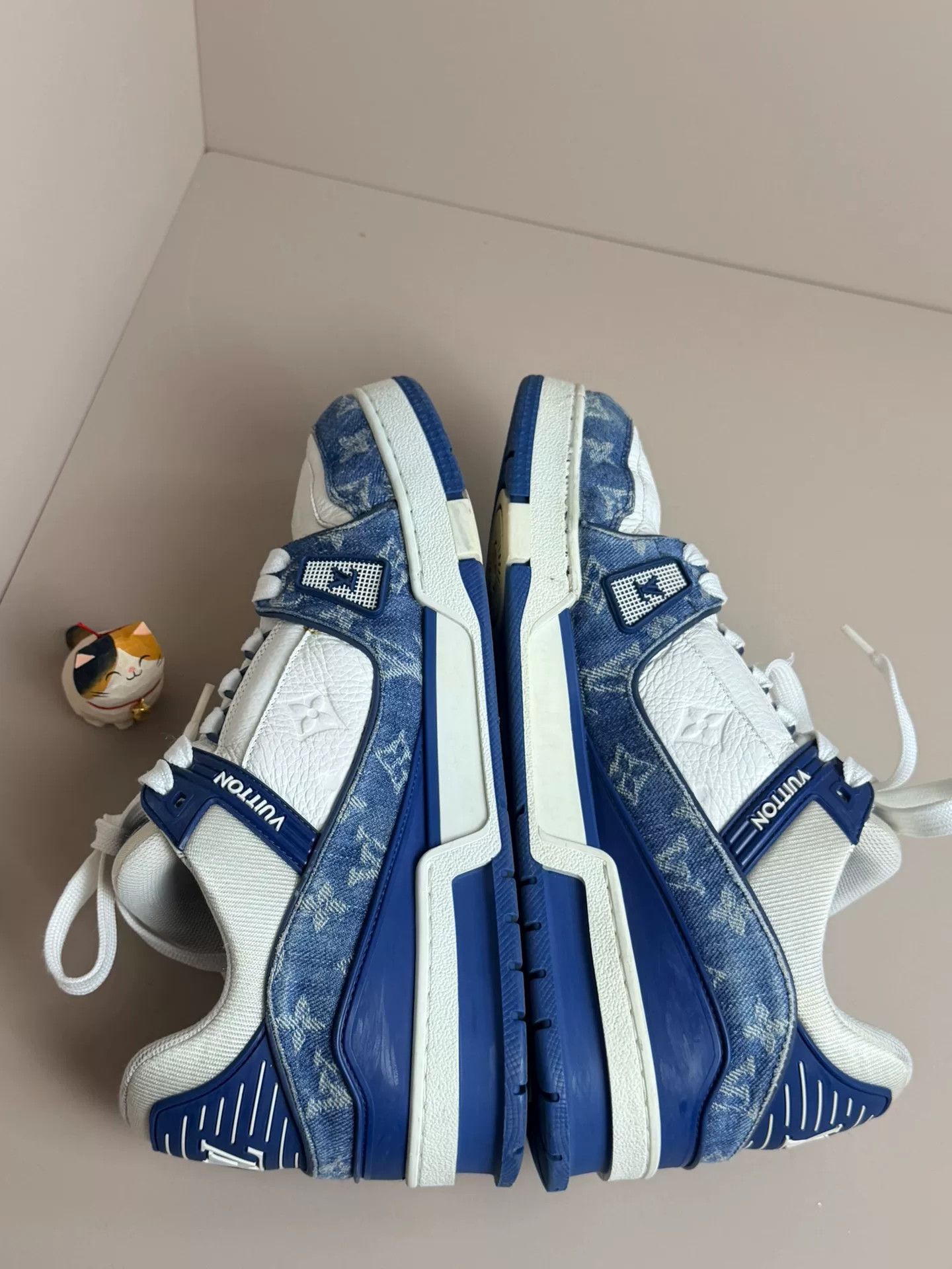 Louis Vuitton Louis Vuitton Training Denim Blue Lowtop Sneakers 9 Men Size US 9 / EU 42 - 4 Thumbnail