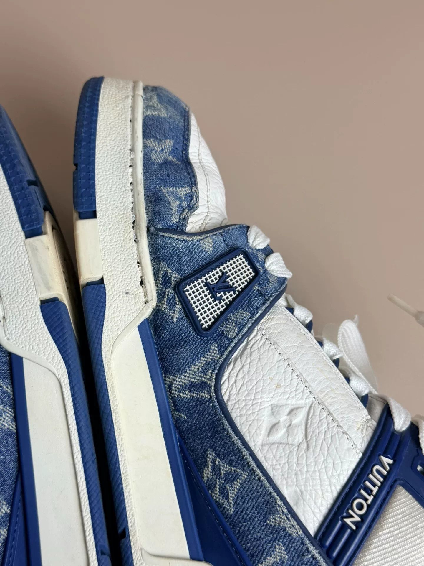 Louis Vuitton Louis Vuitton Training Denim Blue Lowtop Sneakers 9 Men Size US 9 / EU 42 - 7 Thumbnail