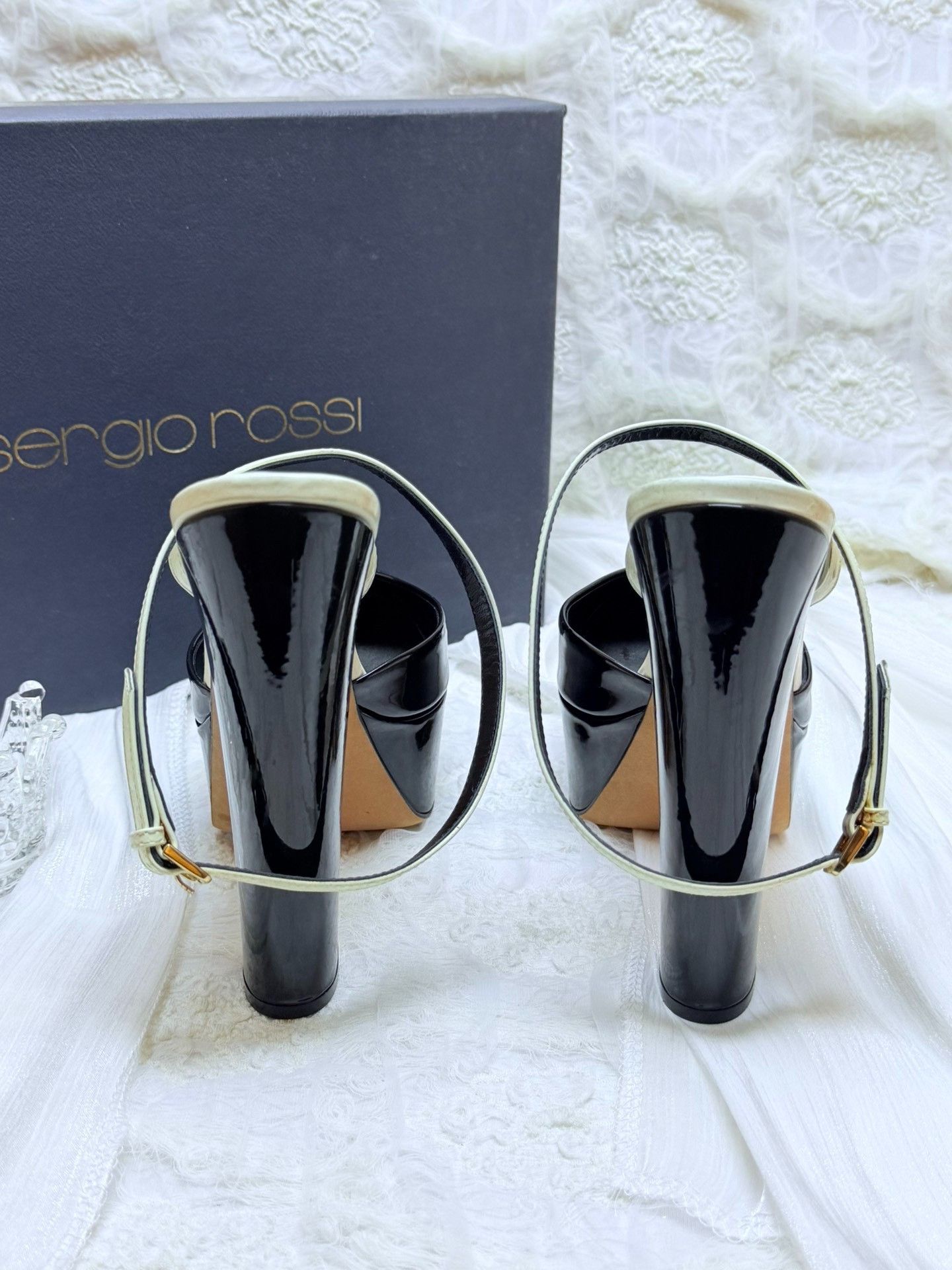 Sergio Rossi Sergio Rossi Waterproof Black Sandals us_6 Women Size US 6 / IT 36 - 4 Thumbnail