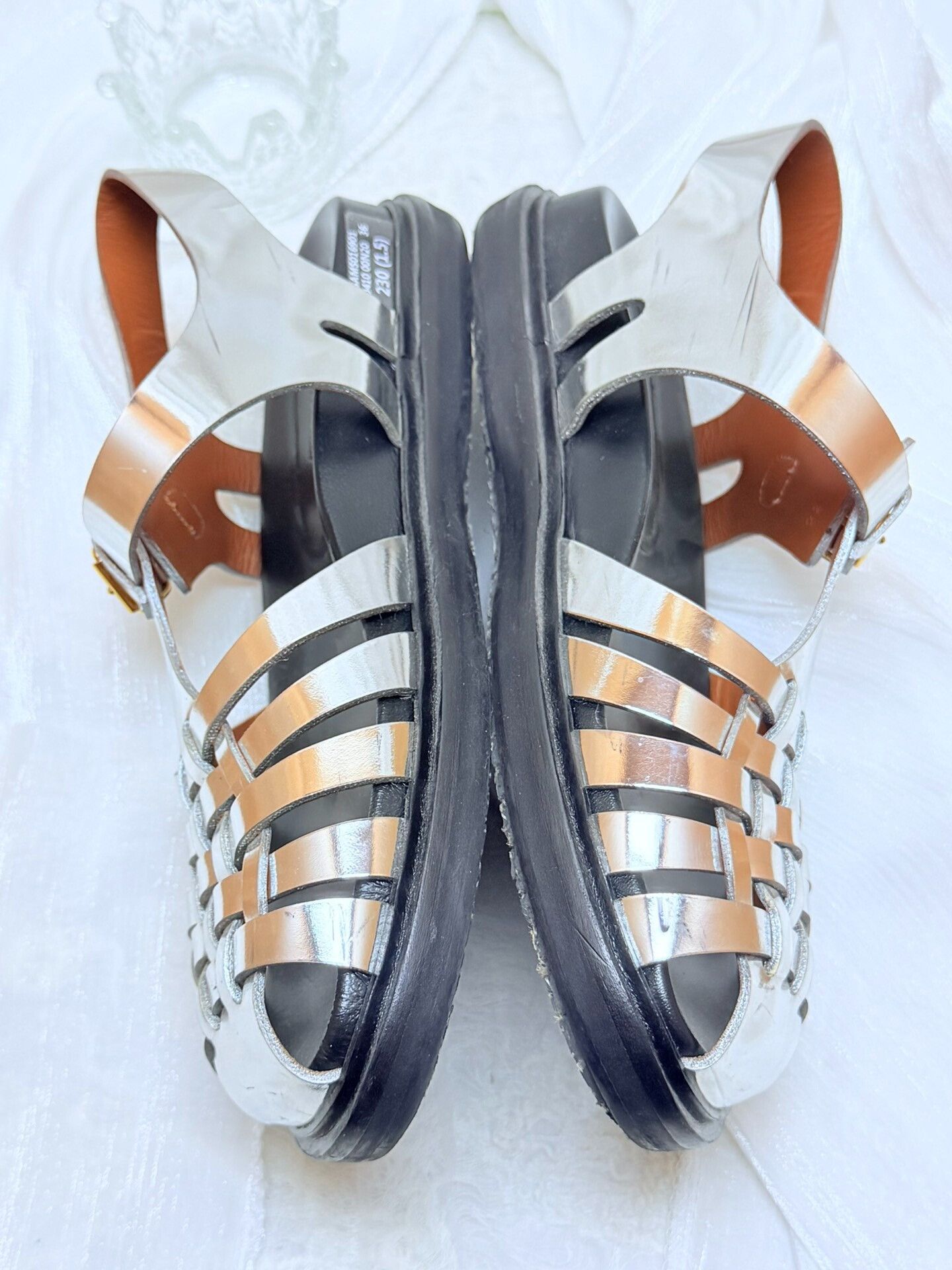 Marni Marni Metallic Silver Sandals us_6 Women Size US 6 / IT 36 - 5 Thumbnail