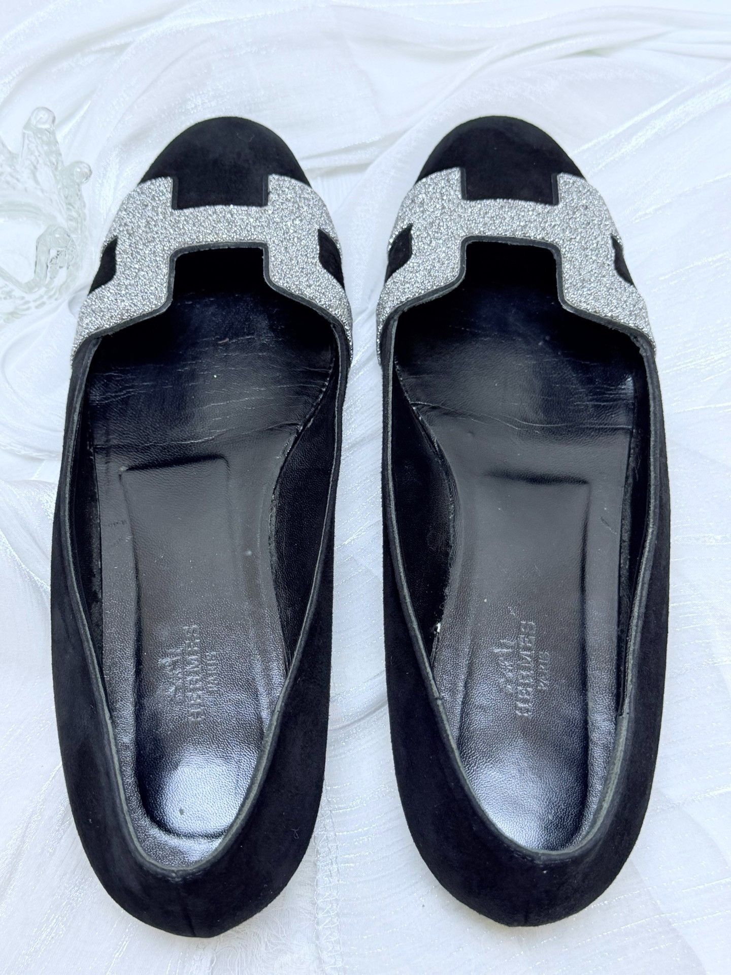 Hermes Hermes Suede Black Lowtop Sneakers us_9 Women Size US 9 / IT 39 - 4 Thumbnail