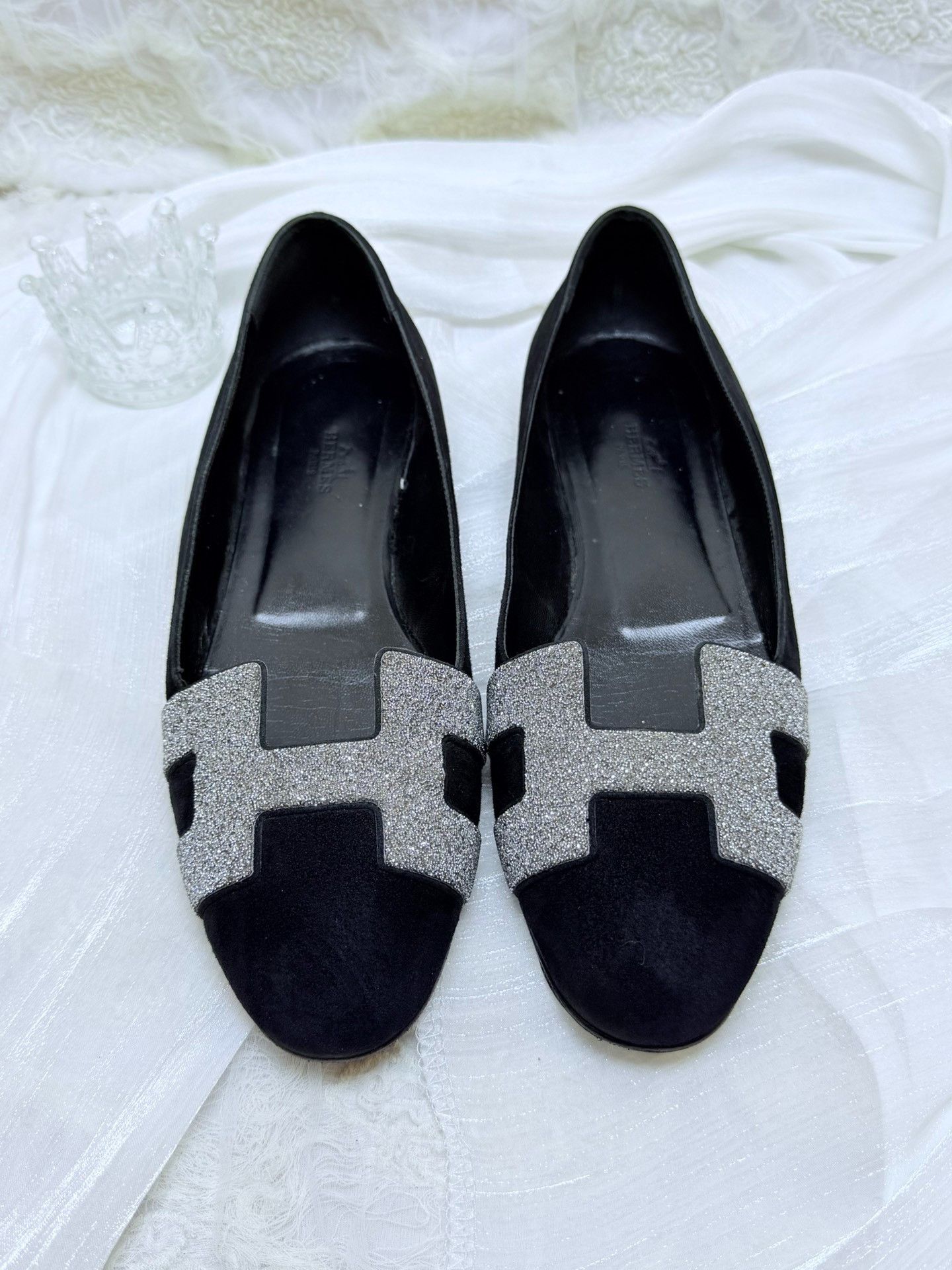 Hermes Hermes Suede Black Lowtop Sneakers us_9 Women Size US 9 / IT 39 - 3 Thumbnail