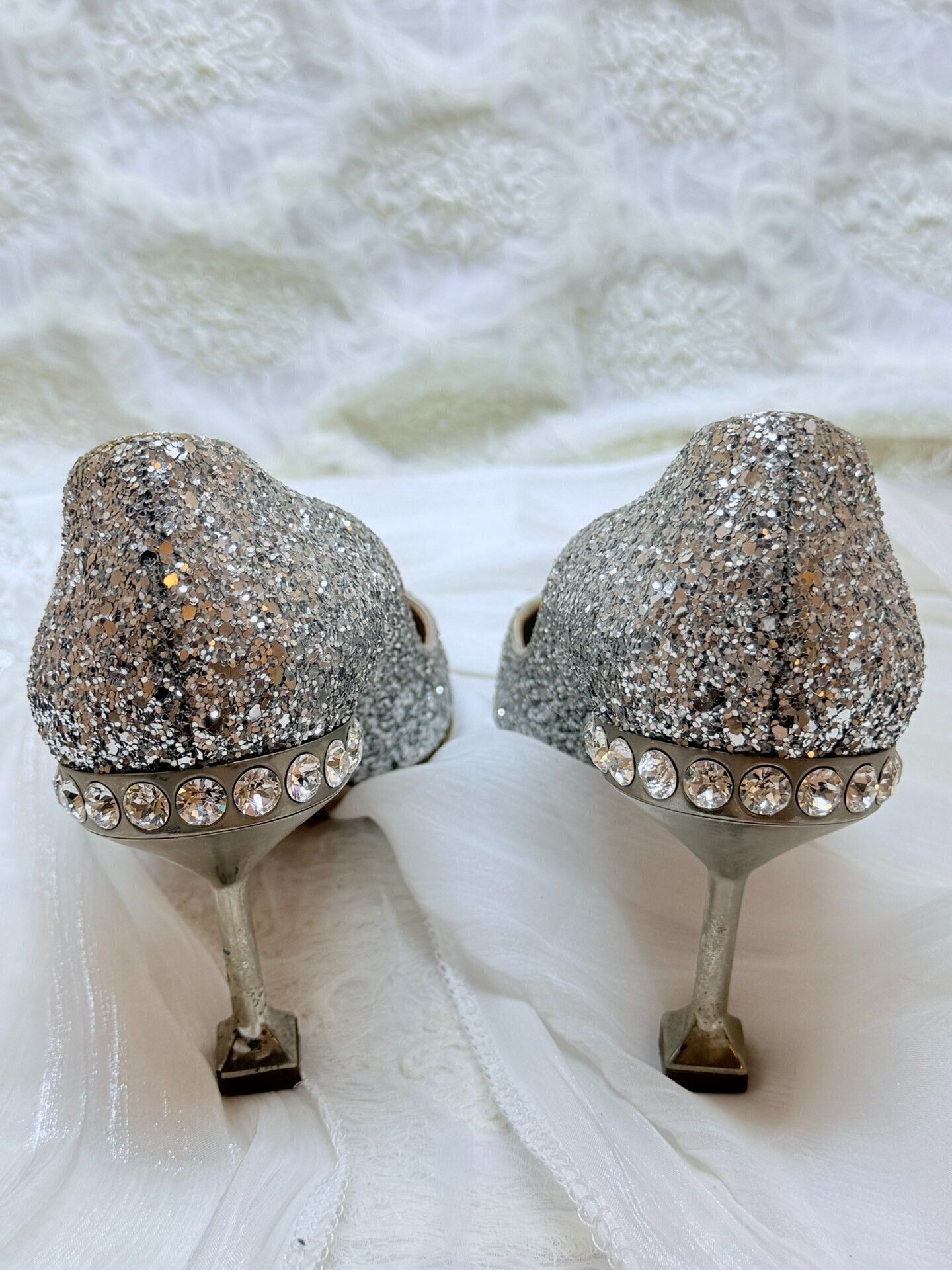 Miu Miu Miu Miu Silver Lowtop Sneakers us_5 Women Size US 5 / IT 35 - 4 Thumbnail