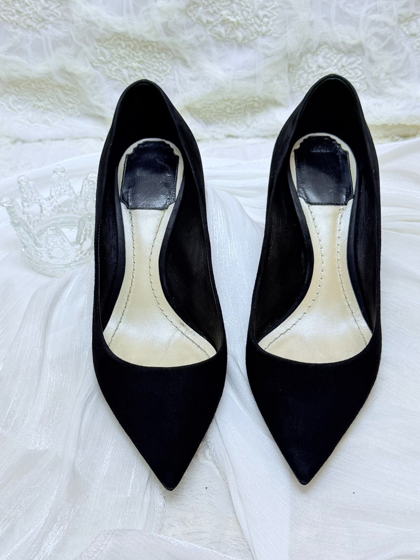 Dior Dior Suede Black Lowtop Sneakers us_5 Women Size US 5 / IT 35 - 2 Thumbnail