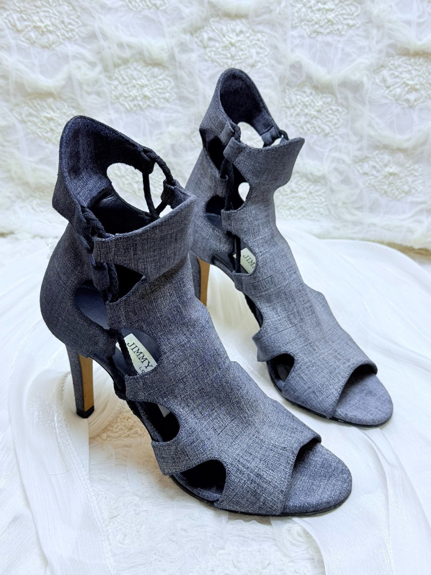 Jimmy Choo Jimmy Choo Denim Blue Sandals us_6 Women Size US 6 / IT 36 - 3 Thumbnail