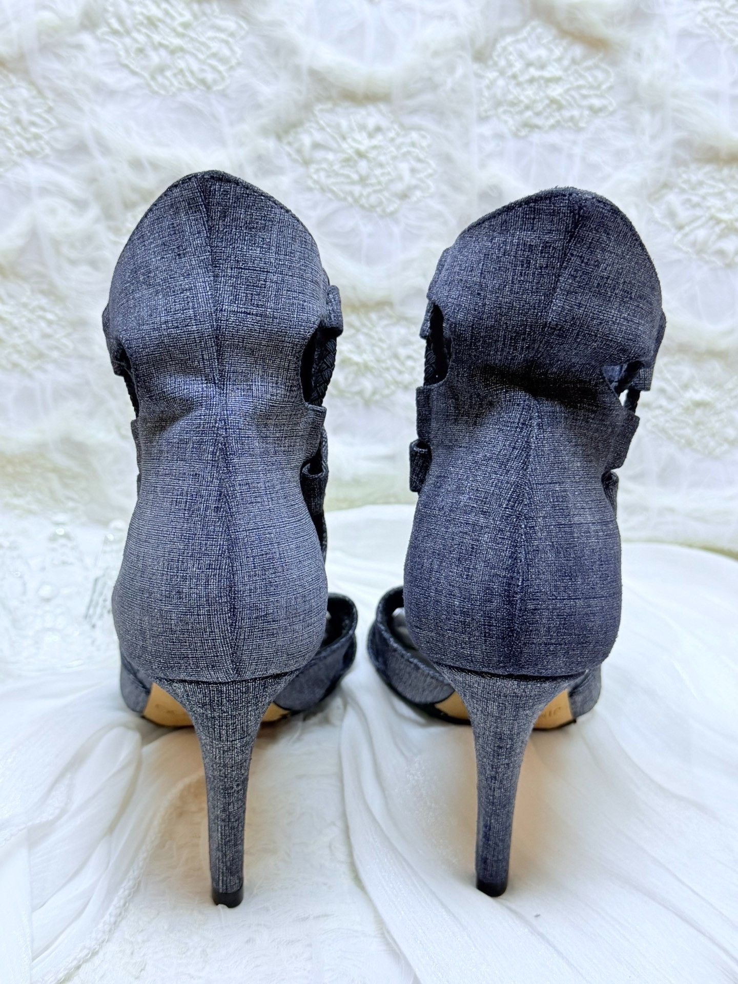 Jimmy Choo Jimmy Choo Denim Blue Sandals us_6 Women Size US 6 / IT 36 - 4 Thumbnail