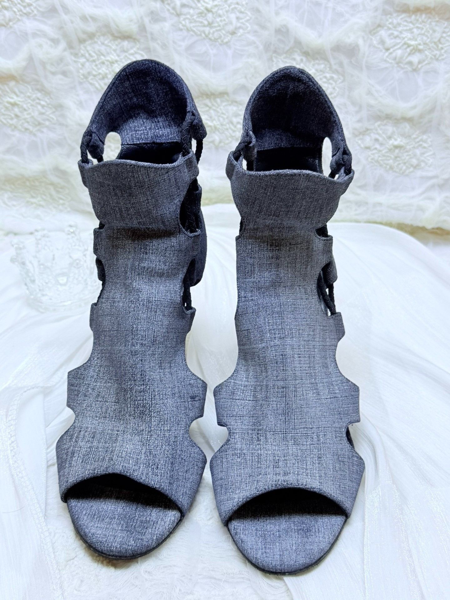 Jimmy Choo Jimmy Choo Denim Blue Sandals us_6 Women Size US 6 / IT 36 - 2 Thumbnail