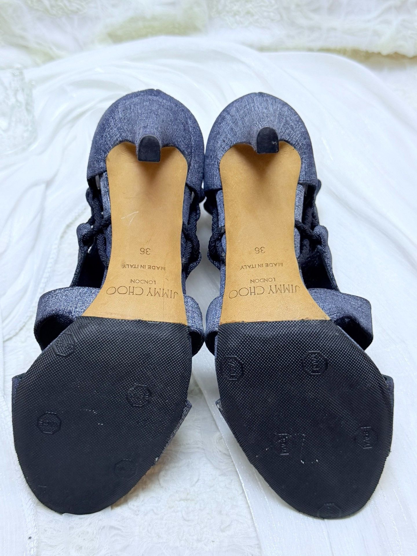 Jimmy Choo Jimmy Choo Denim Blue Sandals us_6 Women Size US 6 / IT 36 - 5 Thumbnail