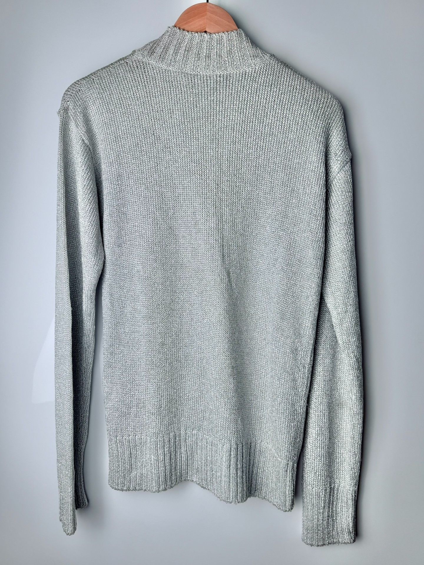 Giuseppe Zanotti Giuseppe Zanotti Knit Silver Sweater it_42 Women Size M / US 6-8 / IT 42-44 - 2 Thumbnail