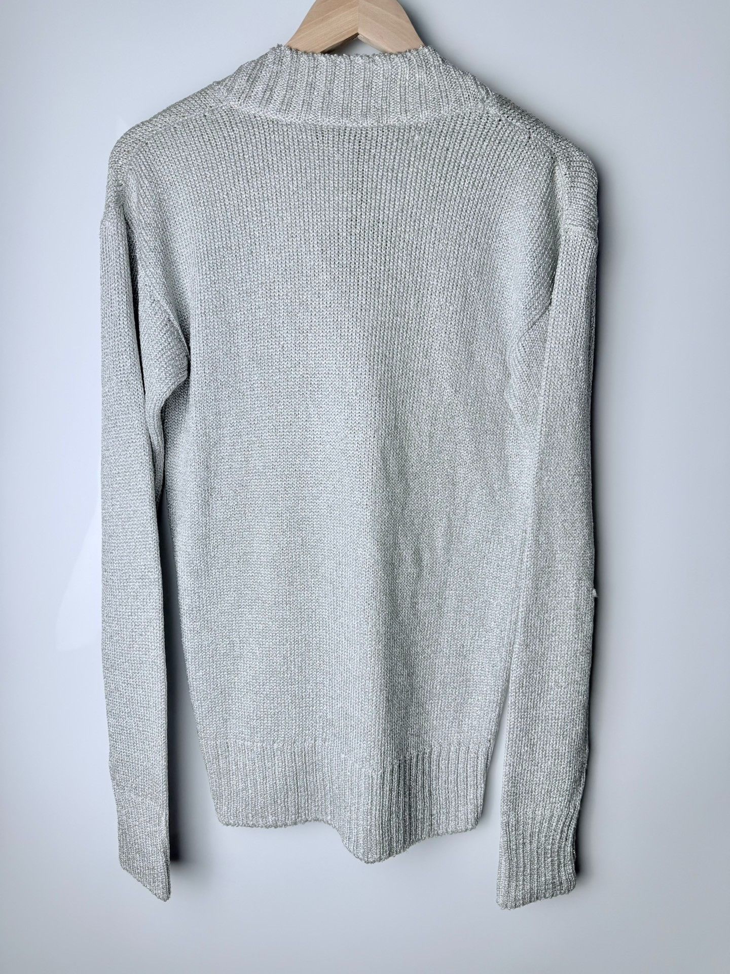 Giuseppe Zanotti Giuseppe Zanotti Knit Silver Sweater xxs Men Size US XXS / EU 40 - 3 Thumbnail