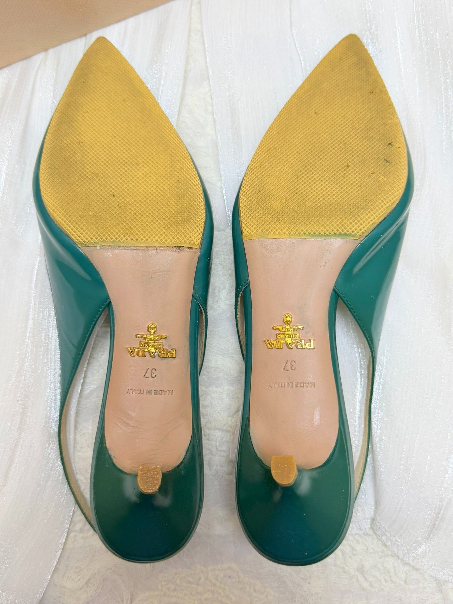 Prada Prada Patent Blue Sandals us_7 Women Size US 7 / IT 37 - 6 Thumbnail