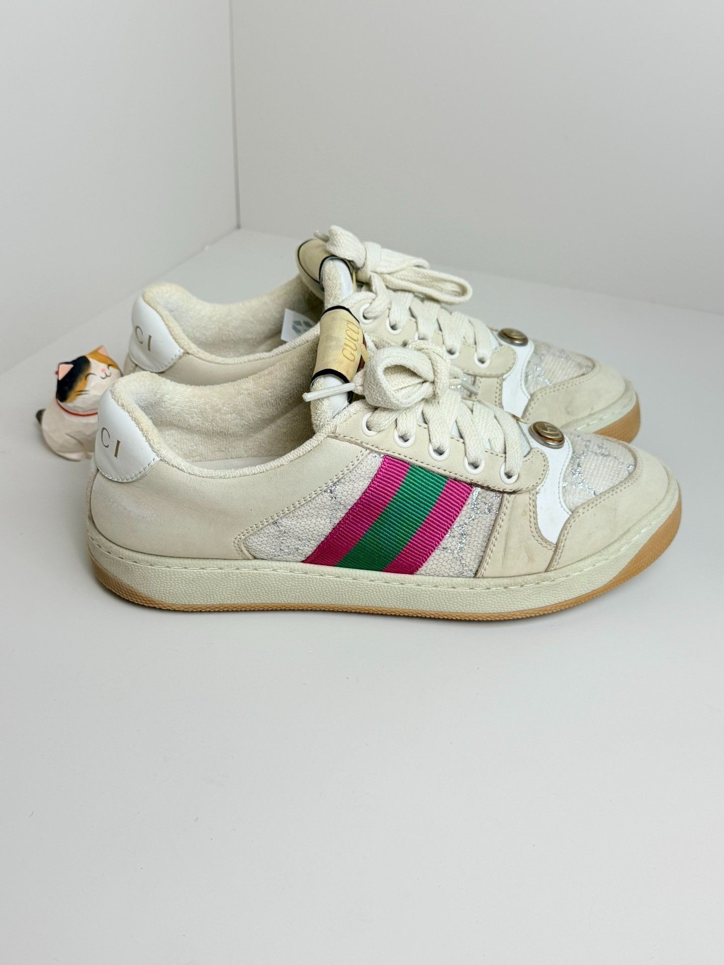 Gucci Gucci Leather Lowtop Sneakers us_6 Women Size US 6 / IT 36 - 3 Thumbnail